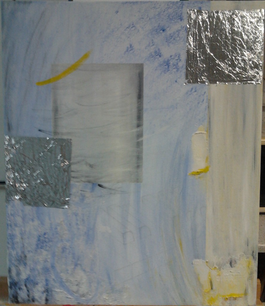 Zweiter Schritt - Blattsilber