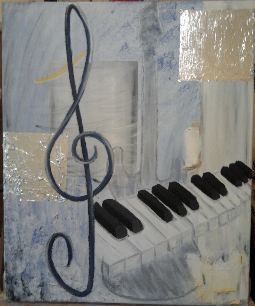 Vierter Schritt - Gitarren-Silhouette