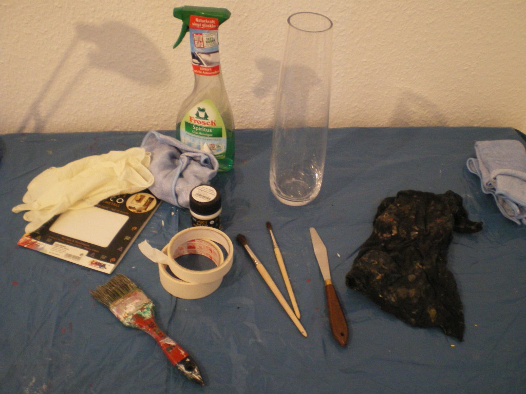 Vase versilbern: Werkzeug