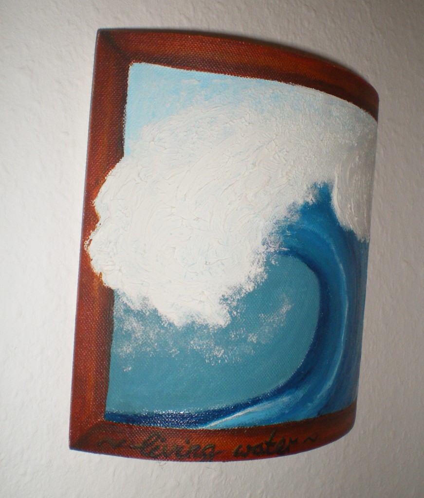 Keilrahmen Wave Detail links