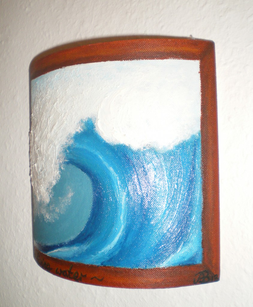 Keilrahmen Wave Detail rechts