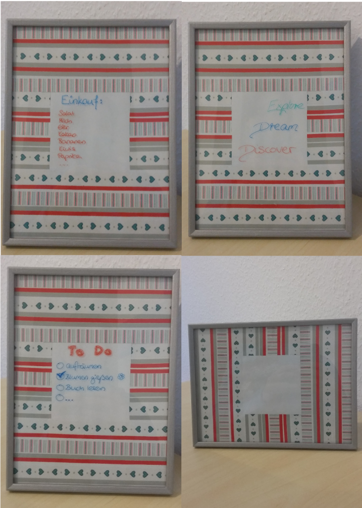 WT Bilderrahmen Einsatzmöglichkeiten